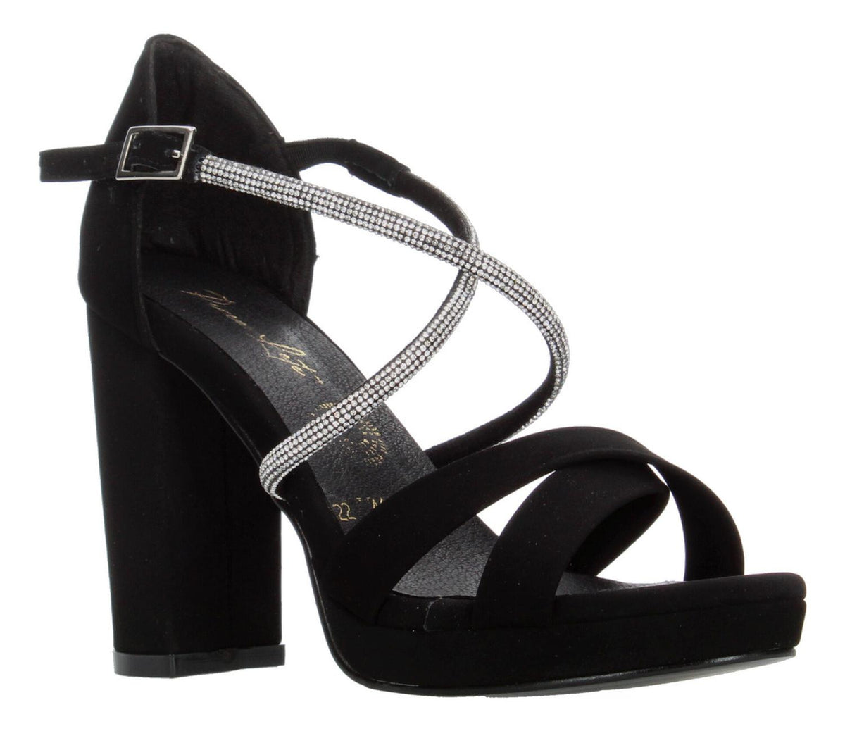 Sandalias De Fiesta Perez Lete Negro Para Mujer [plt349], foto 3 de 10