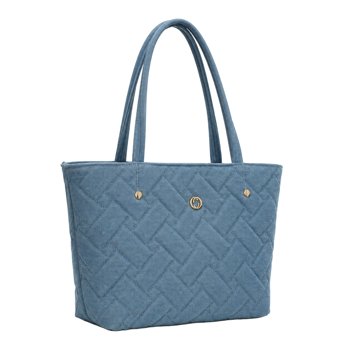 Bolsa Ferretina Dama Azul Mezclilla Casual Amplia Mujer, foto 2 de 10
