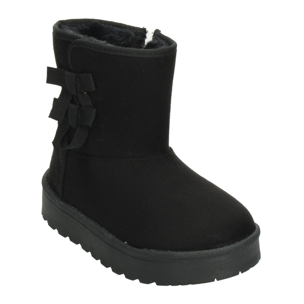 Bota Vavito Niña Negro Invierno Peluche Casual Infantil T15-18, foto 4 de 10