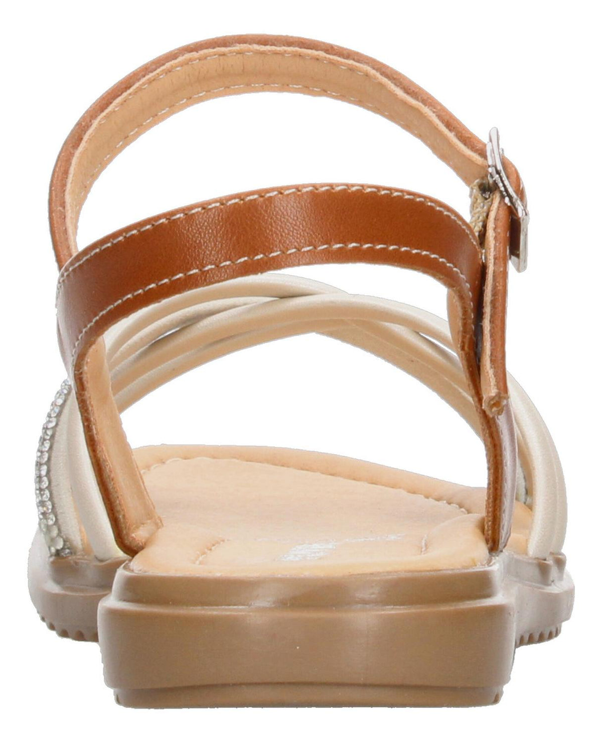 Sandalias Yuyin Cafe Hebilla Ajustable Para Niña, foto 7 de 8