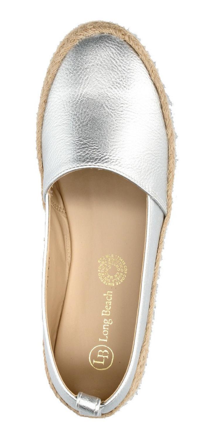 Zapato Casual Long Beach Para Mujer 4101 Plateado [lbe73], foto 8 de 10