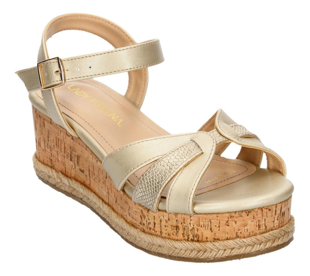 Sandalias Paulina Para Mujer 21705 Dorado [pau789], foto 4 de 10