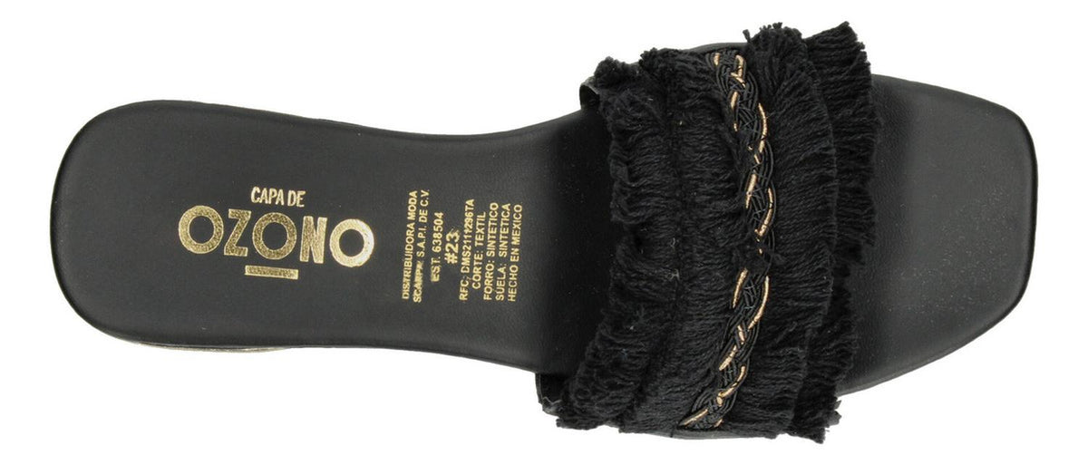 Sandalias Ozono Negro Para Mujer [ozo2916], foto 9 de 10
