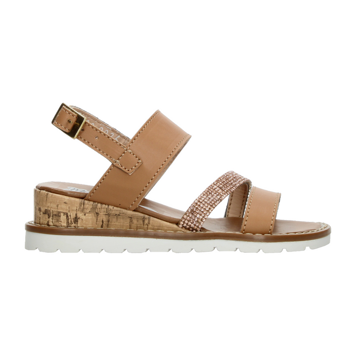Sandalias Minipapos Niña Café Casual Infantil T18-22