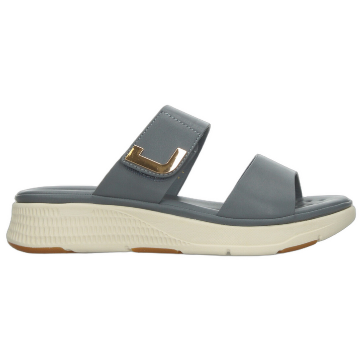 Sandalias Hispana Dama Azul Casual Para Mujer