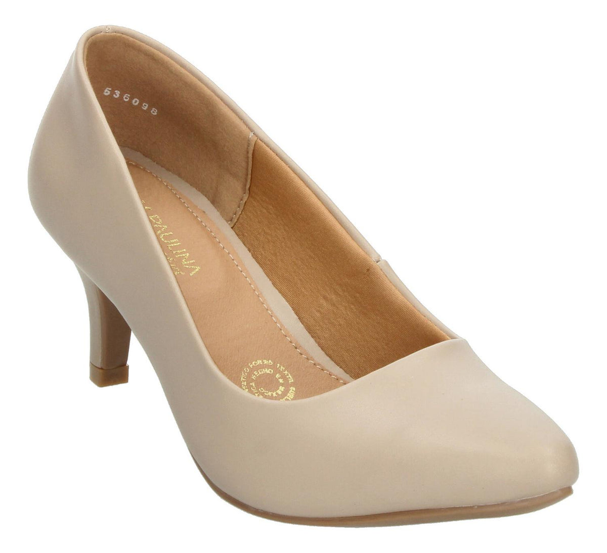 Zapatillas Stilletos Mujer Paulina Beige Tacón 6.5 Cm Casual, foto 4 de 10