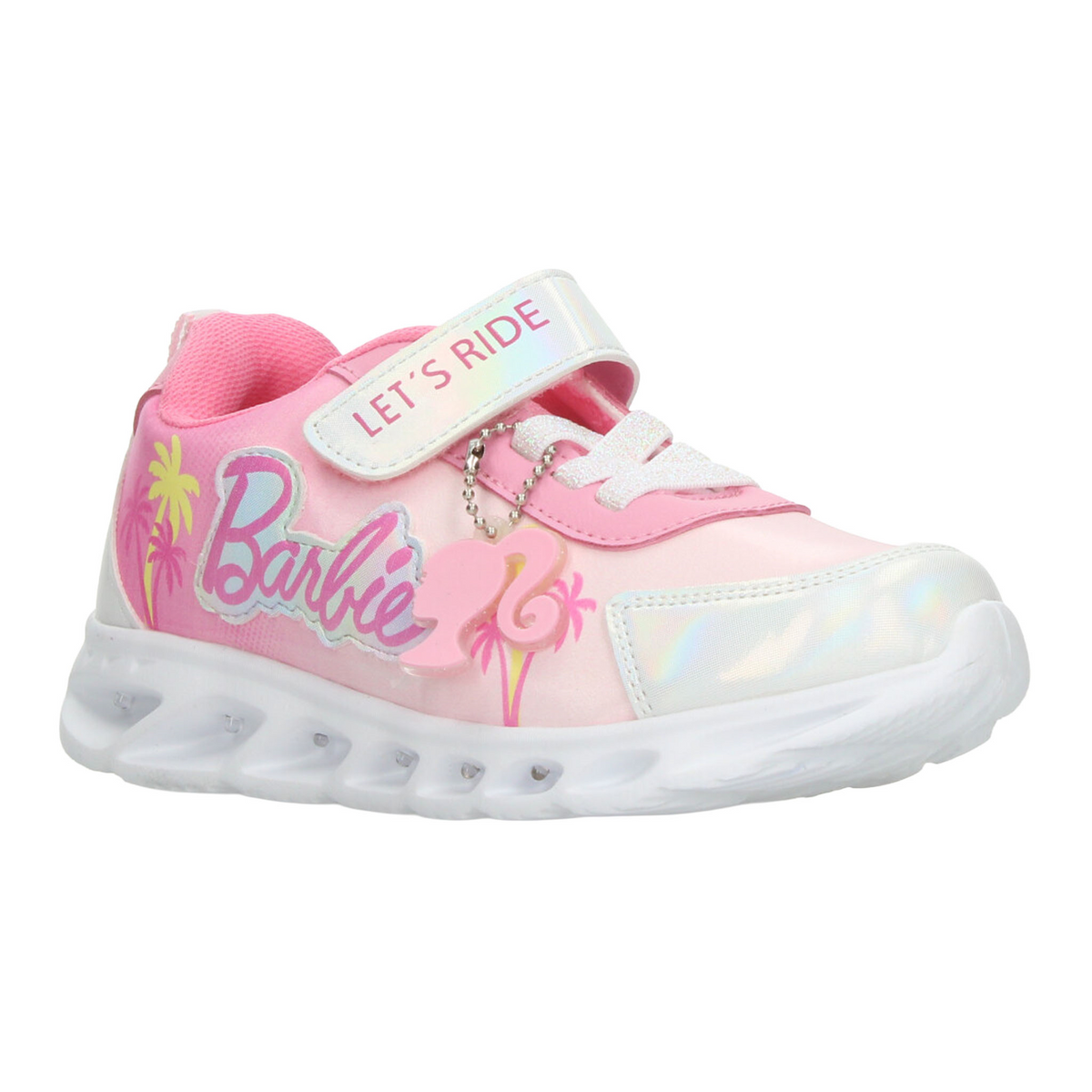 Tenis Barbie Niña Rosa Casual Luz Led Juvenil T22-25, foto 2 de 10