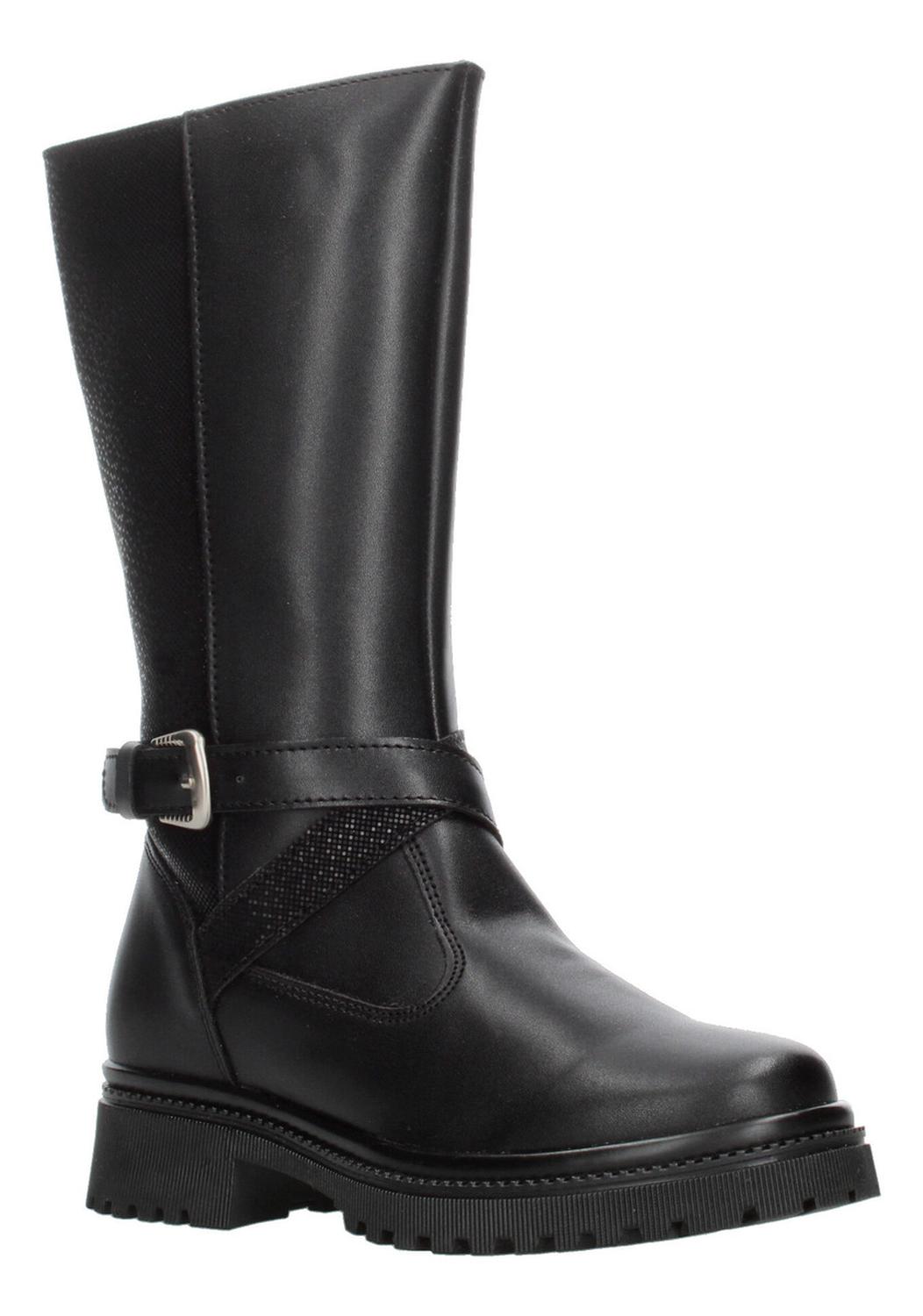 Botas Mujer Jr. Yuyin Tubo Negro Plataforma 3 Cm Para Niña, foto 2 de 10