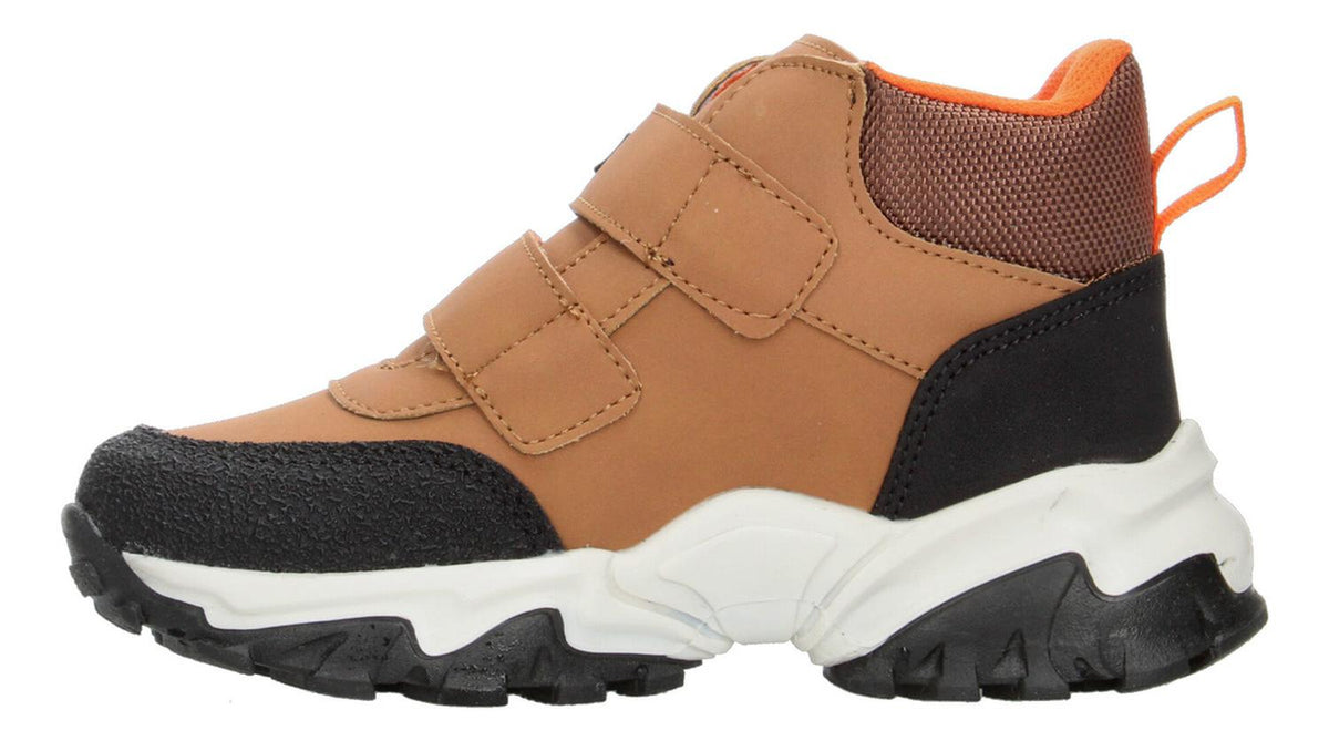 Bota Niño Yuyin Café Camello Cómodo Segura Velcro Ajustable, foto 5 de 10