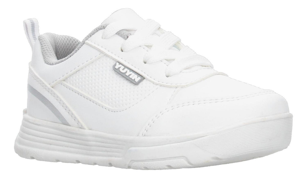 Tenis Escolar Yuyin Blanco Con Cintas Para Niño T15-18, foto 2 de 10