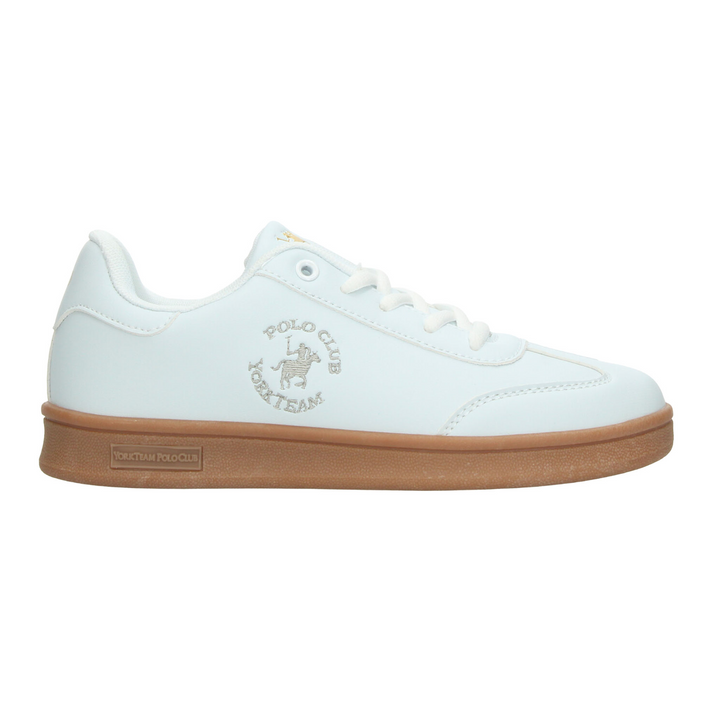 Tenis Polo Niño Blanco Escolar Casual Cintas Juvenil T22-26
