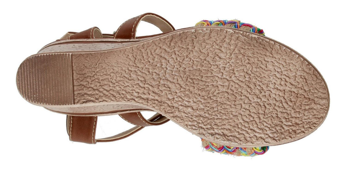 Sandalias Perez Lete Para Mujer 63183 Cafe [plt267], foto 9 de 10