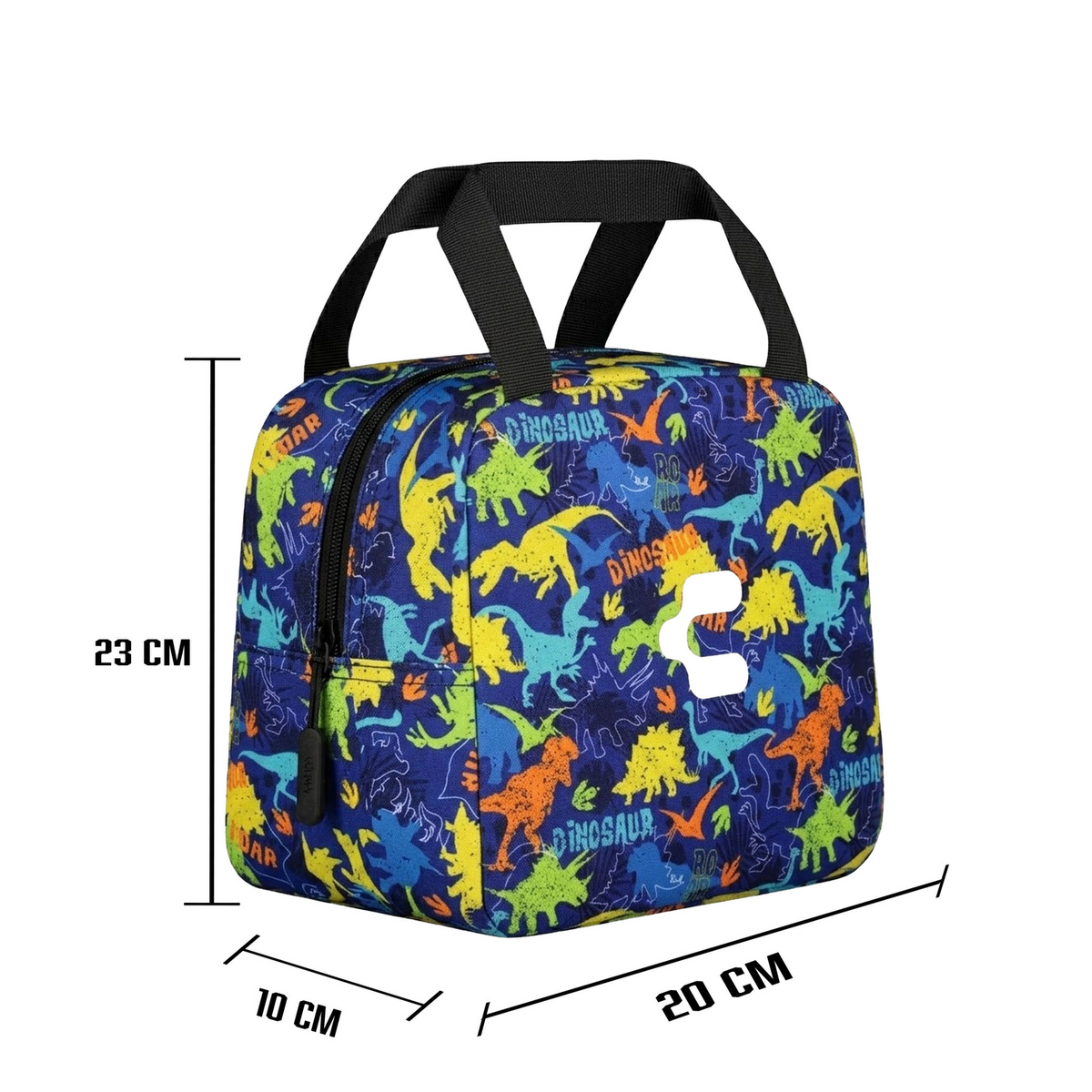 Set de Mochila Charly Dinosaurio Niño Azul Escolar Lonchera Infantil, foto 5 de 10