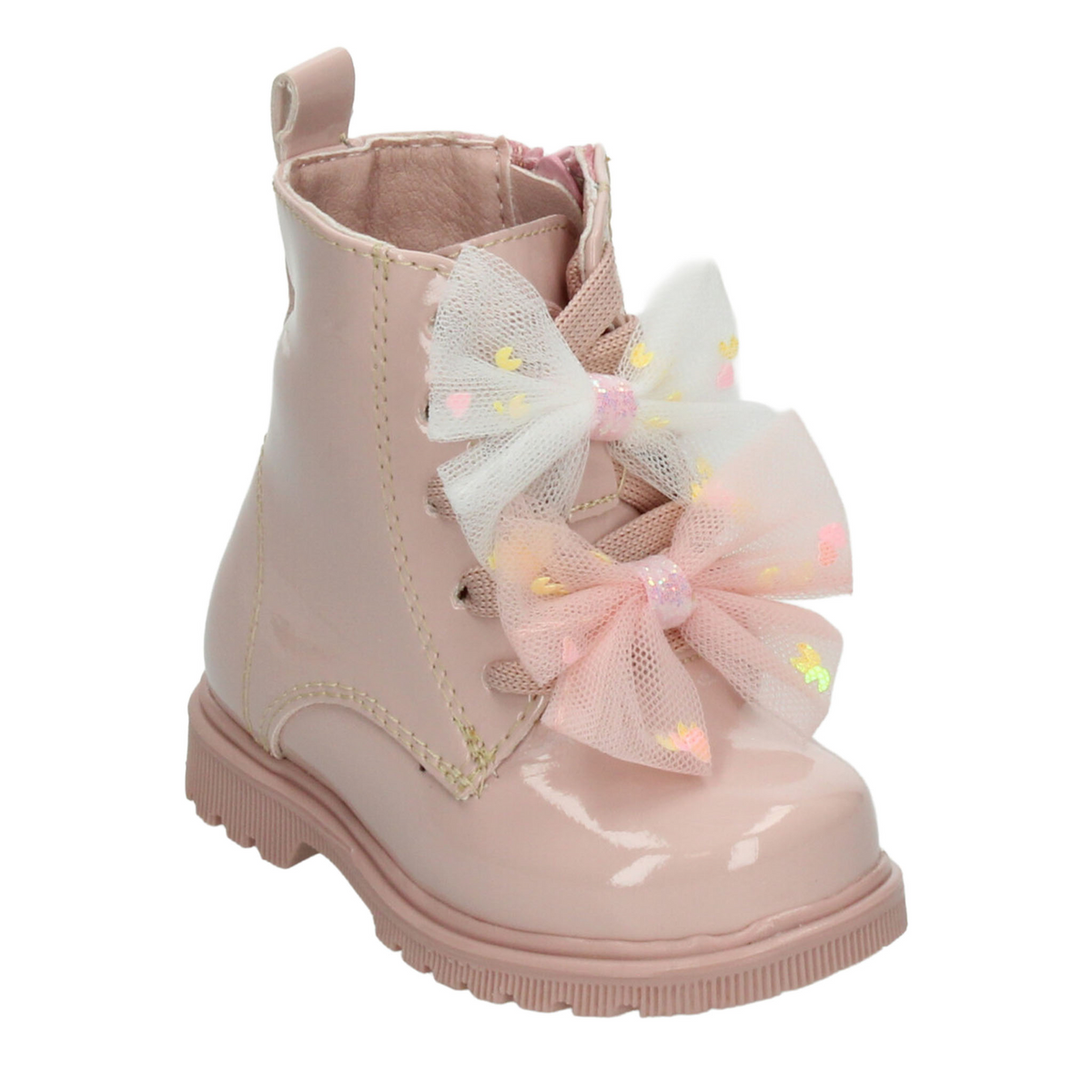 Bota Yuyin Niña Rosa Casual Moños Infantil T15-18, foto 4 de 10