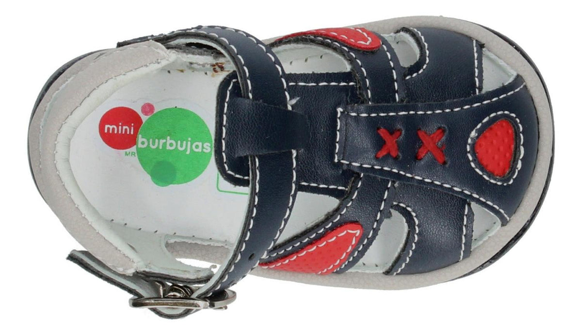 Sandalias Mini Burbujas Para Niño 12-243-s68 Azul Marino [mn, foto 8 de 10