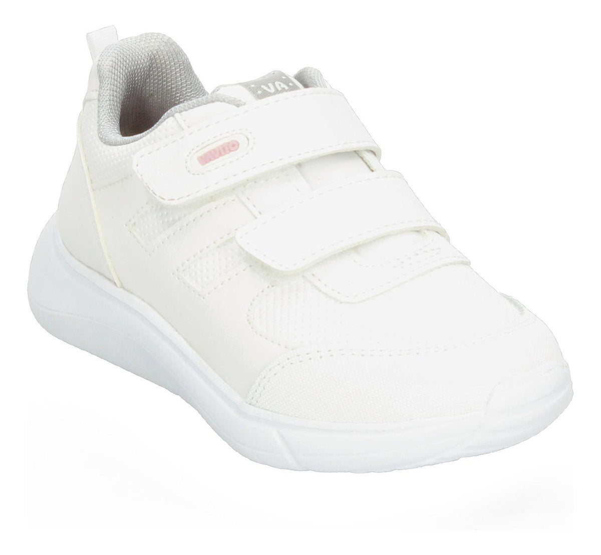 Tenis Escolar Vavito Blanco Doble Velcro Para Niña T18-22, foto 4 de 10