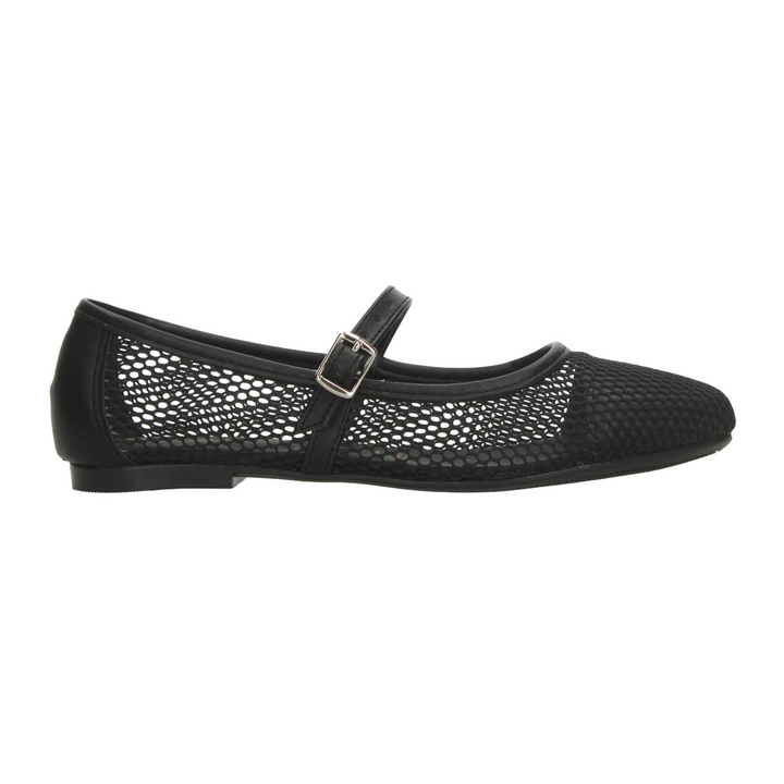 Flats Paulina Dama Negro Mary Jane Para Mujer