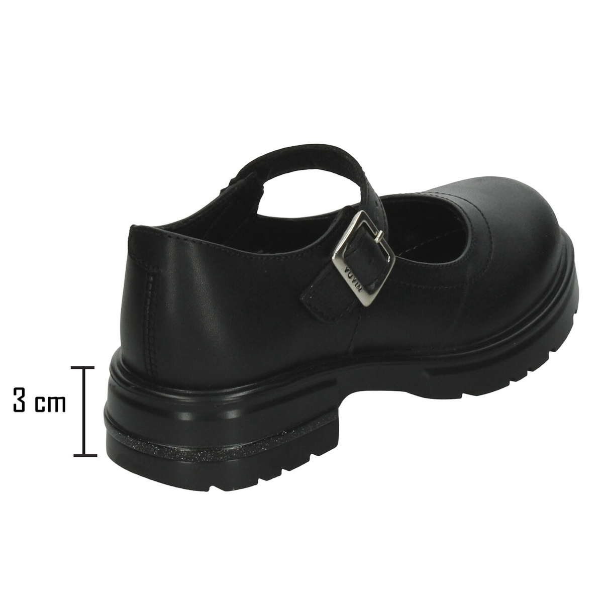 Zapato Yuyin Niña Negro Escolar Plataforma Infantil T18-22, foto 3 de 10