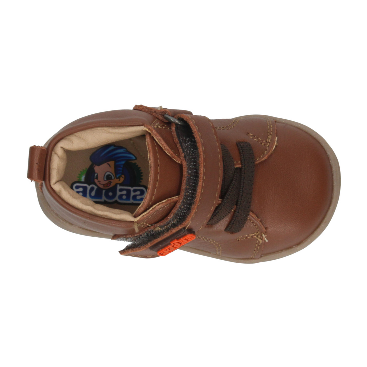Bota Coqueta Niño Café Casual Cinta Adhesiva Infantil T11-14, foto 8 de 10
