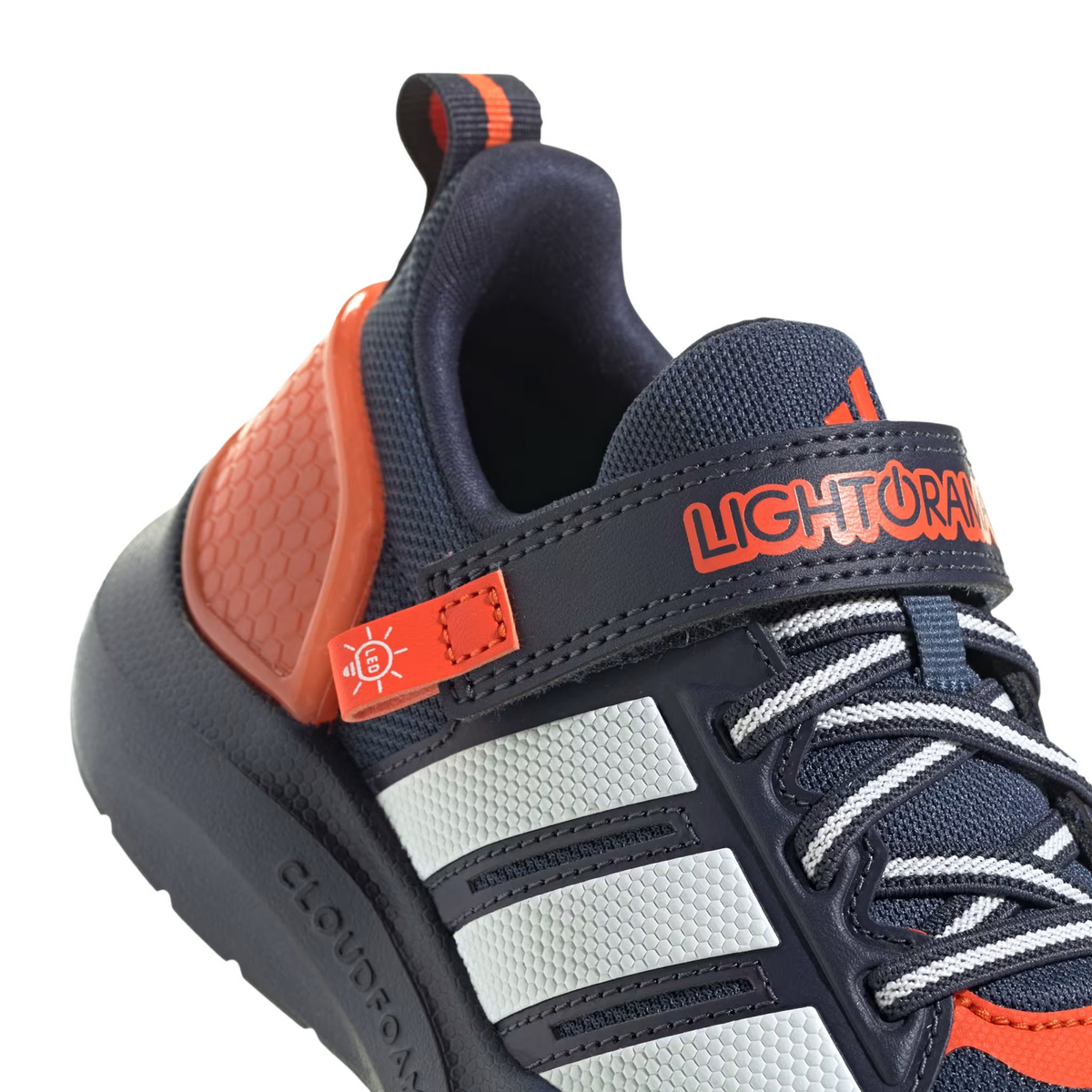 Tenis Adidas Lightorama Niño Gris Deportivo Luz Led Infantil T16-22, foto 5 de 10