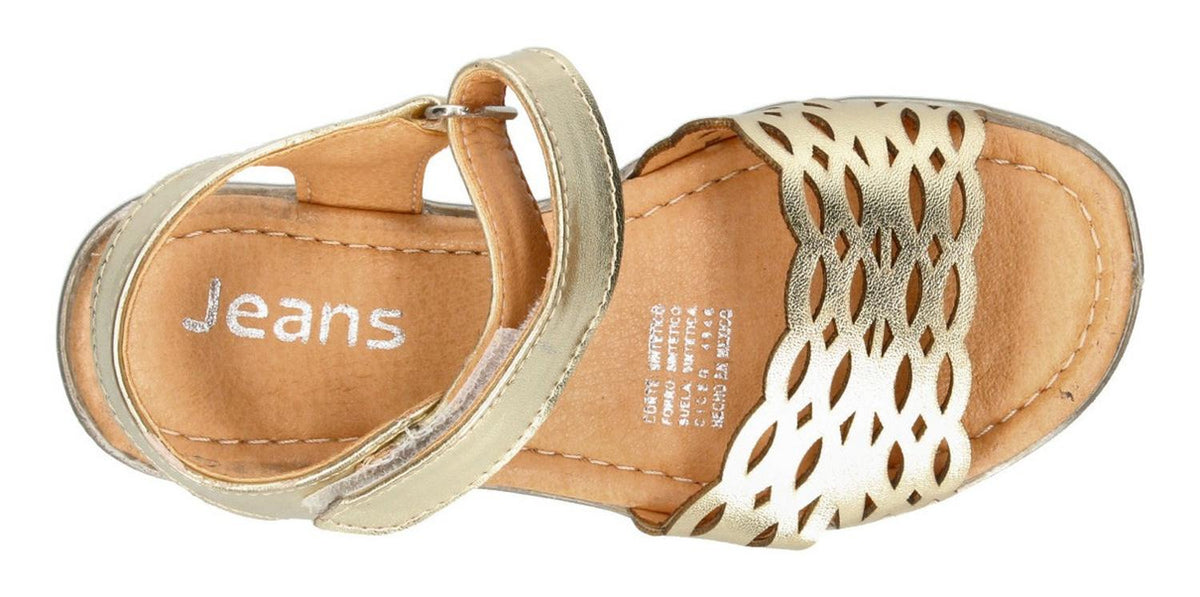 Sandalias Jeans Para Niña 32101 Dorado [jen47], foto 8 de 10