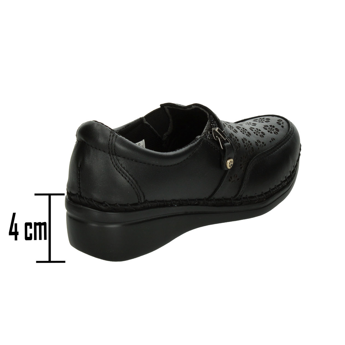 Zapato Lobo Solo Dama Negro Confort Para Mujer, foto 3 de 10