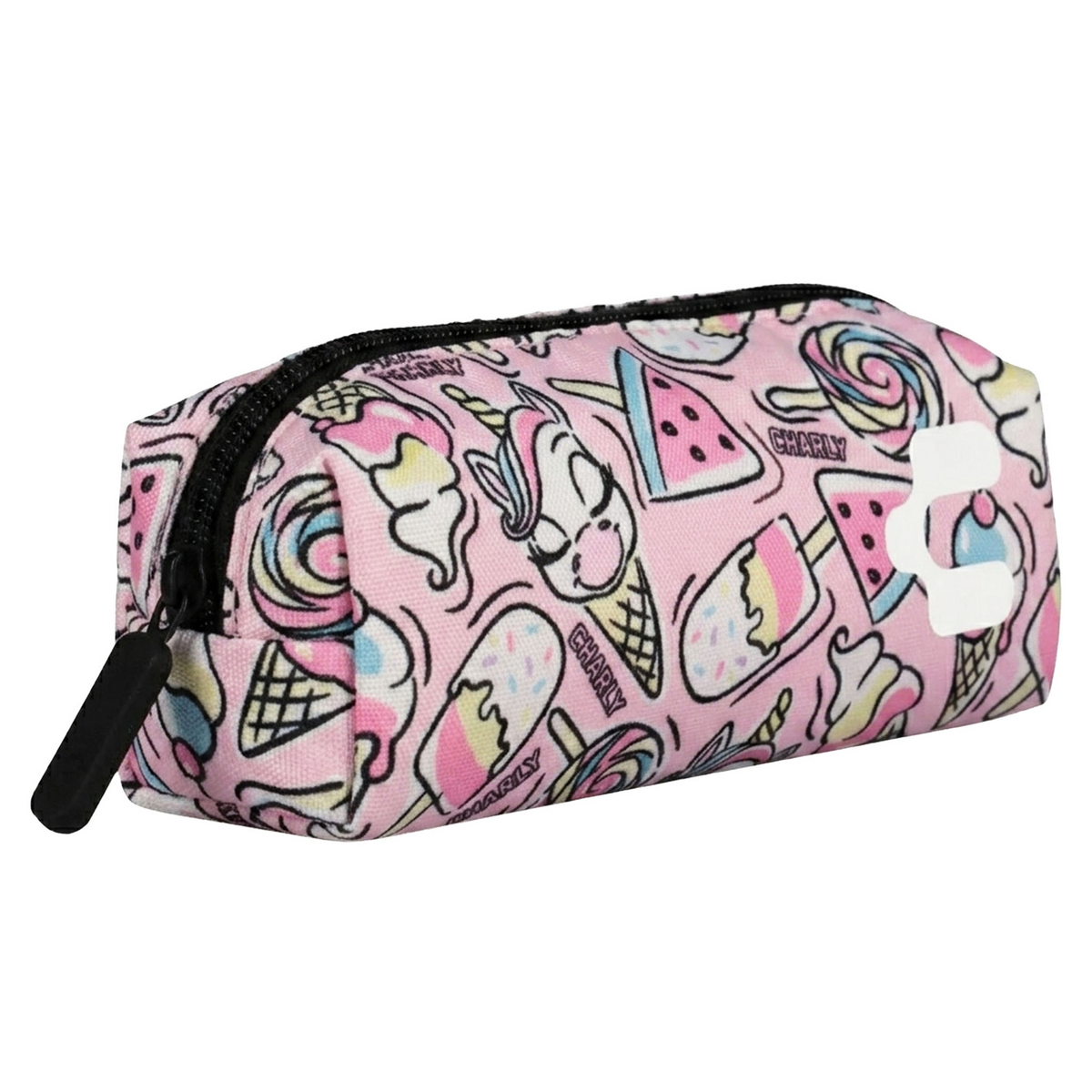 Set de Mochila Charly Unicornio Niña Rosa Escolar Lonchera Infantil, foto 3 de 10