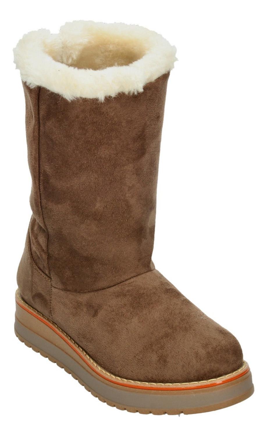 Bota Rojo Cereza Para Mujer 7002 Cafe [rce17], foto 4 de 10