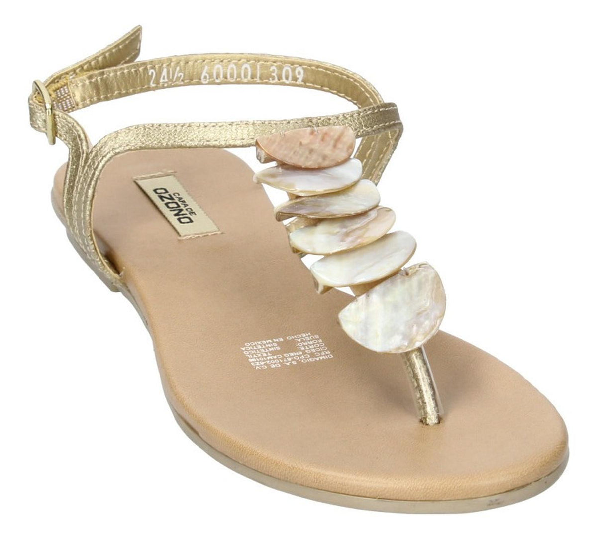 Sandalias Ozono Para Mujer 60001309-2 Beige [ozo2676], foto 3 de 6