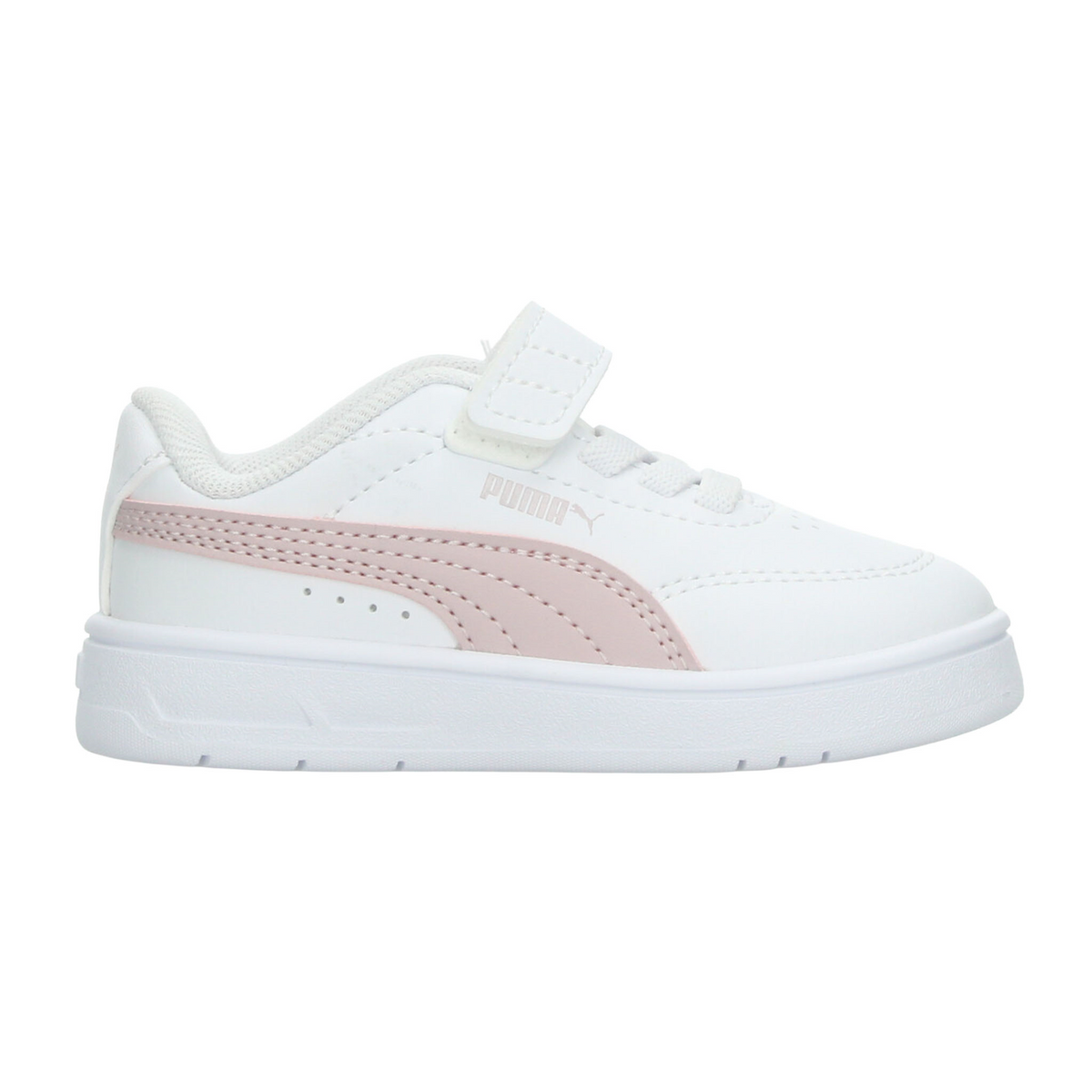 Tenis Puma Court Classic Niña Blanco Casual Infantil T10-17, foto 1 de 10