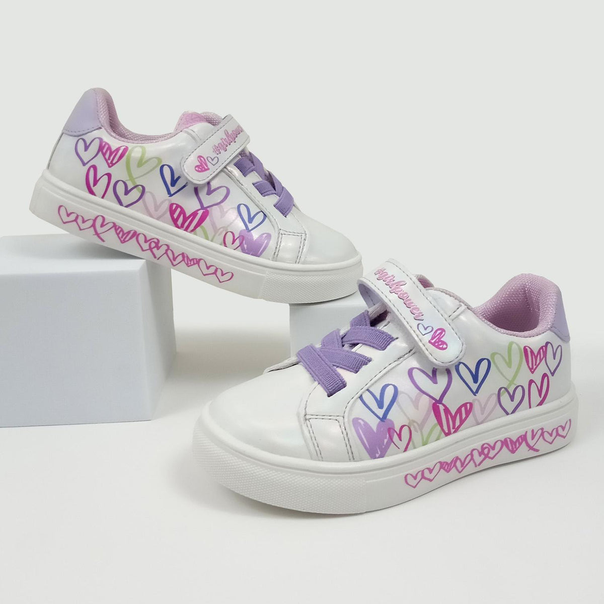 Tenis Tropicana Blanco Con Corazones Para Niña [tro1400], foto 7 de 7