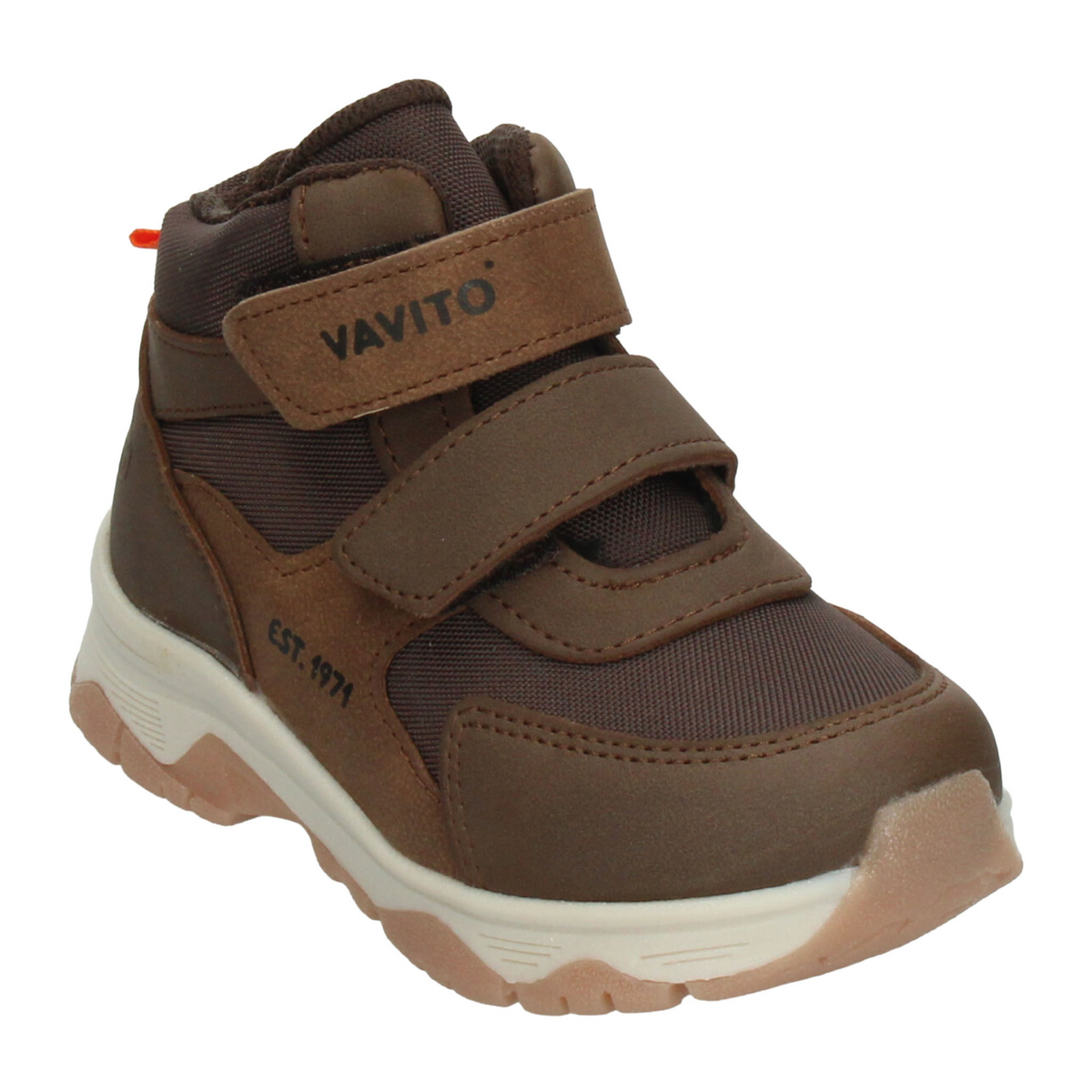 Bota Vavito Niño Café Casual Cintas Adhesivas Infantil T18-22, foto 4 de 10