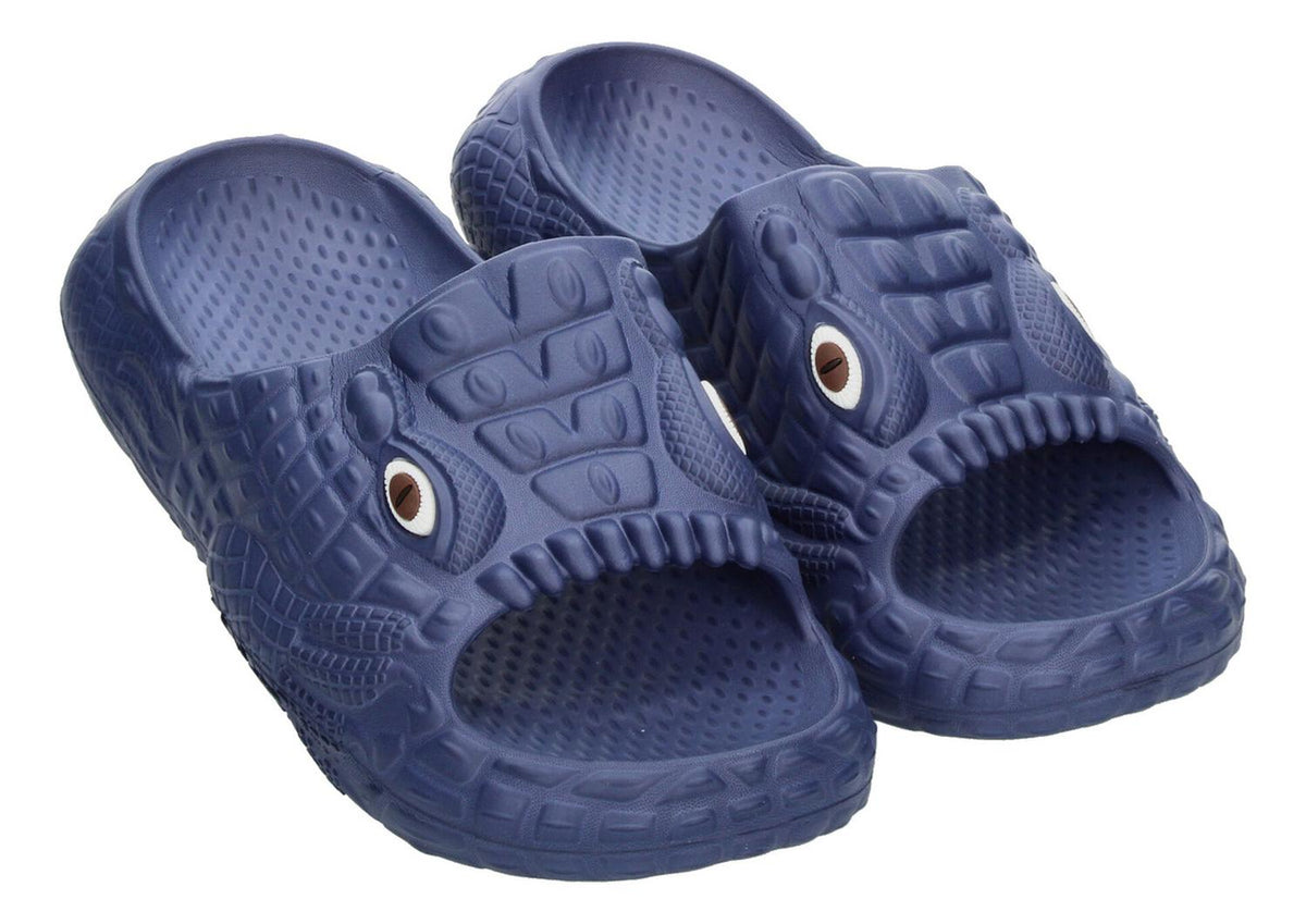 Sandalias De Cocodrilo Azul Marino Para Niño [hul19], foto 3 de 10