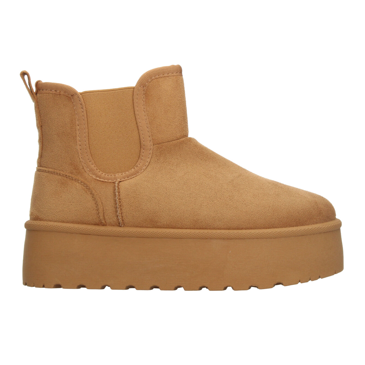 Botín Berlin Dama Camel Casual Plataforma Peluche Mujer, foto 10 de 10