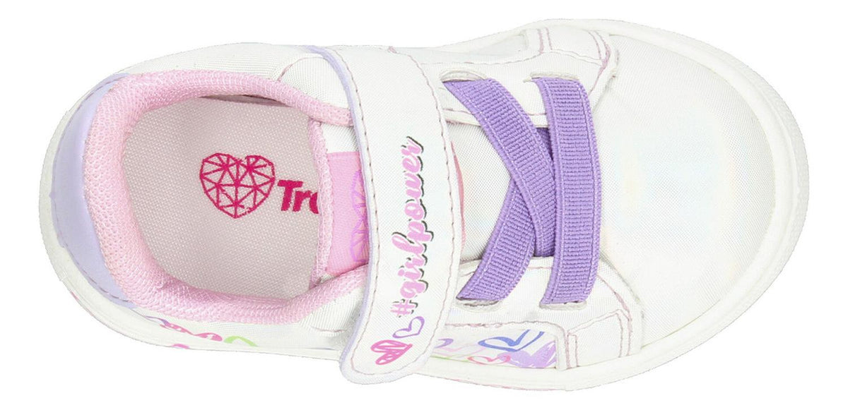 Tenis Tropicana Blanco Con Corazones Para Niña [tro1400], foto 6 de 7