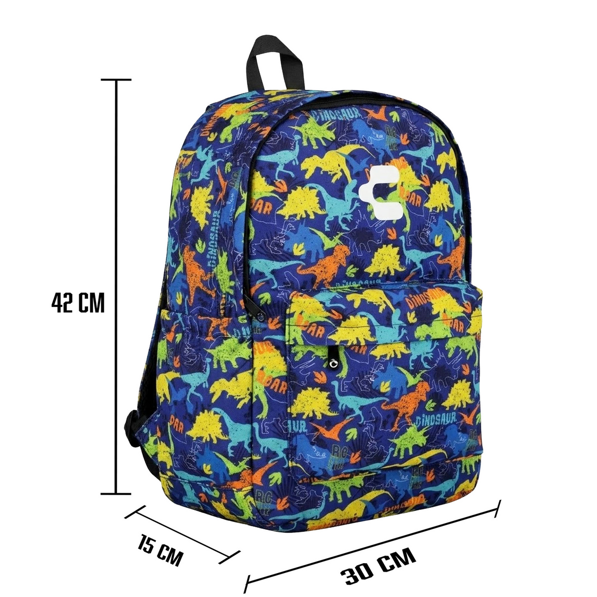 Set de Mochila Charly Dinosaurio Niño Azul Escolar Lonchera Infantil, foto 4 de 10
