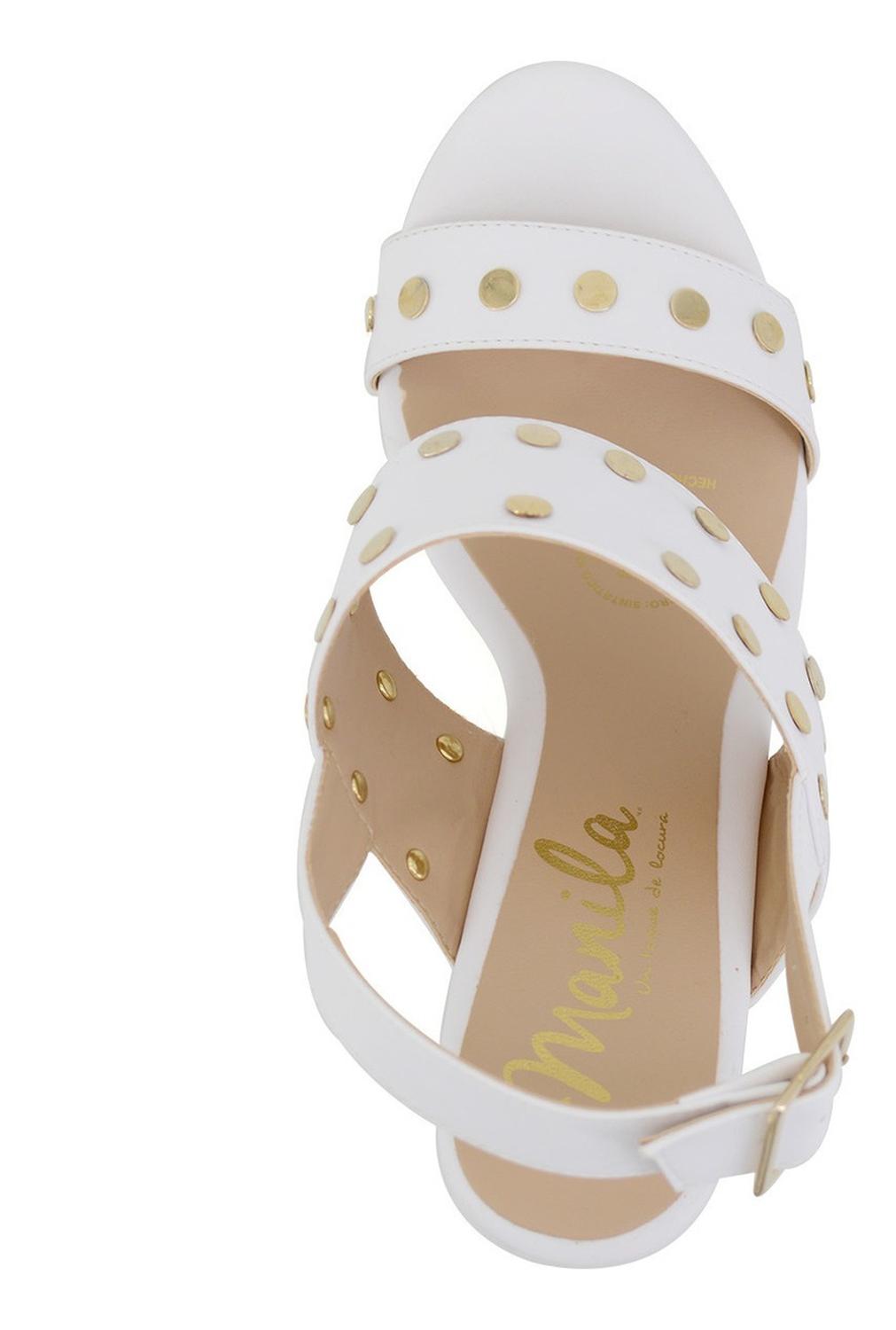 Sandalias Manila Para Mujer 5723 Blanco [mla229], foto 6 de 7