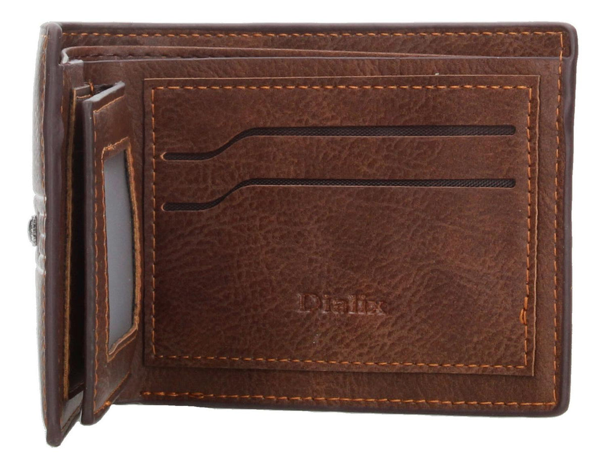 Cartera Billetera Hombre Felianna Café Casual Uso Diario, foto 9 de 10