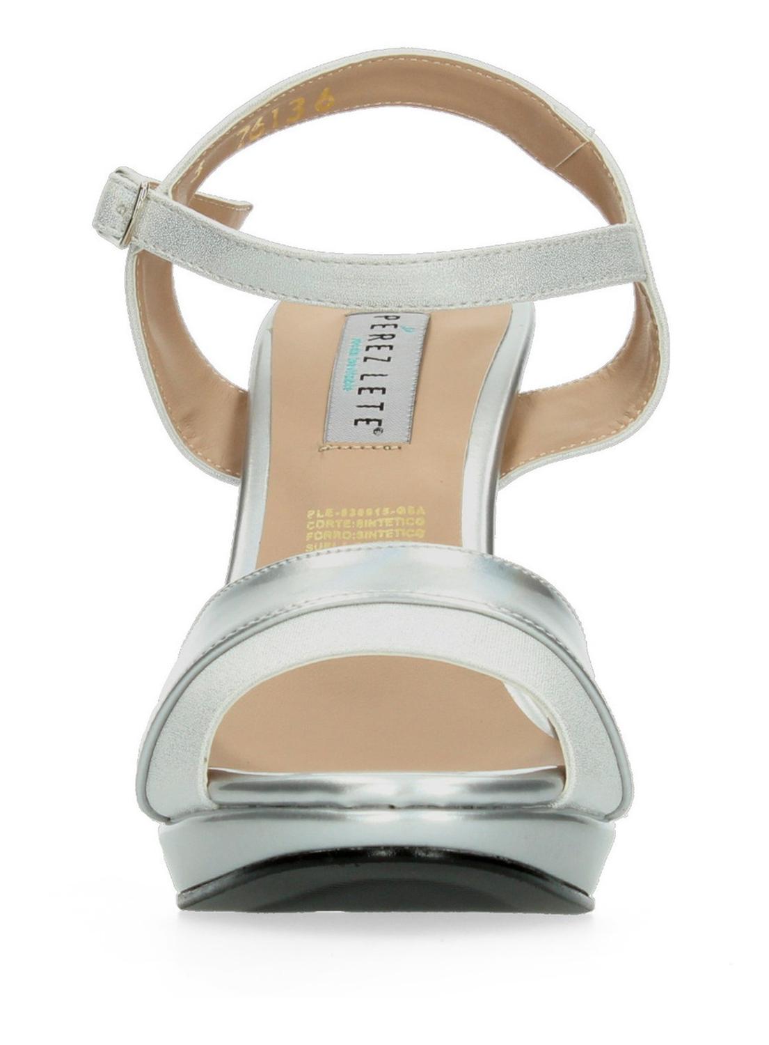 Zapatilla Perez Lete Plateado Para Mujer [plt283], foto 6 de 10