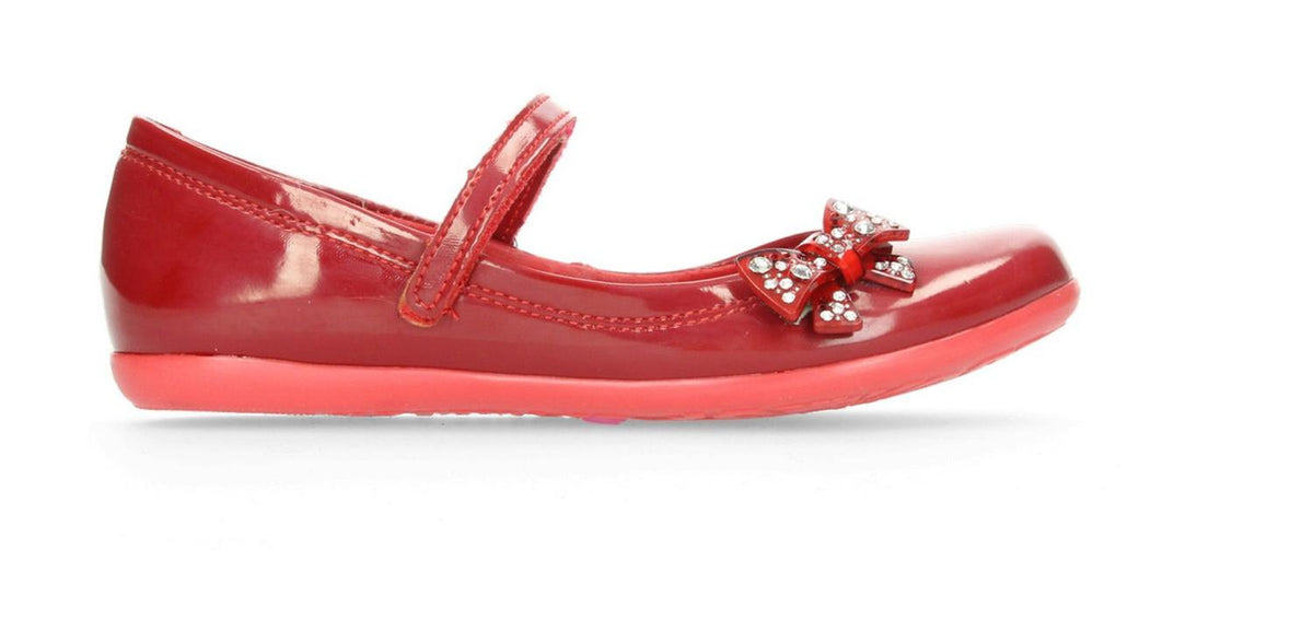 Zapato Ceremonia Coqueta Para Niña 30502-k Rojo [cta426], foto 2 de 10
