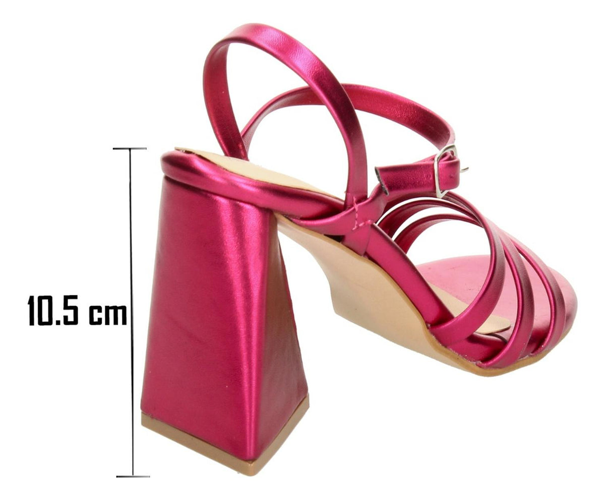 Sandalias De Fiesta Perez Lete Fucsia Para Mujer [plt337], foto 5 de 10