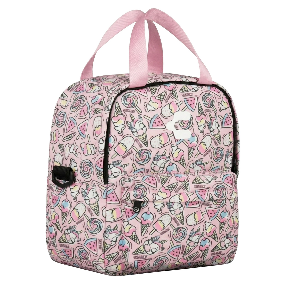 Set de Mochila Charly Unicornio Niña Rosa Escolar Lonchera Infantil, foto 4 de 10