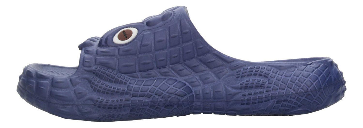 Sandalias De Cocodrilo Azul Marino Para Niño [hul19], foto 5 de 10