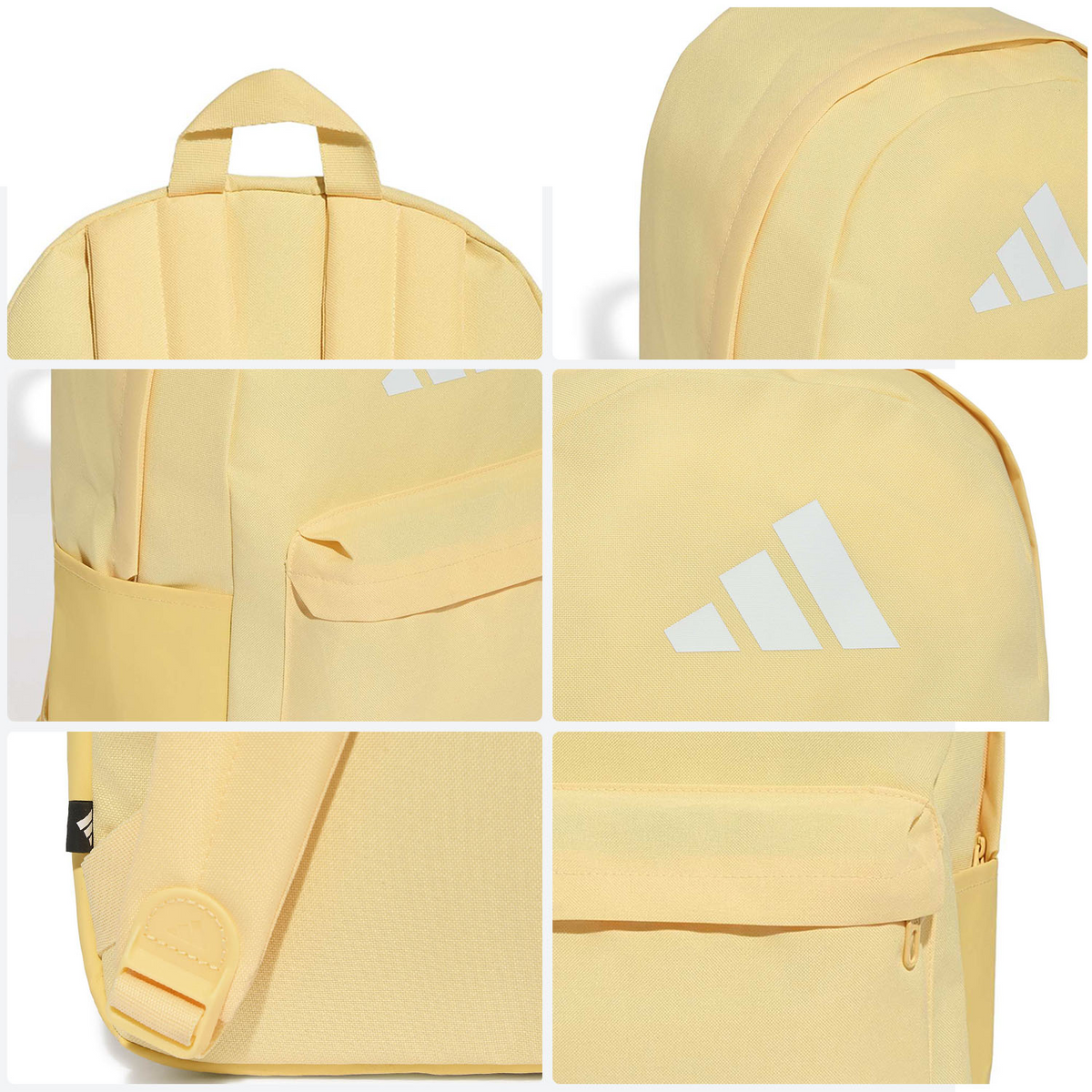 Mochila Adidas Classic Bars Amarillo Escolar Unisex 28L, foto 6 de 10