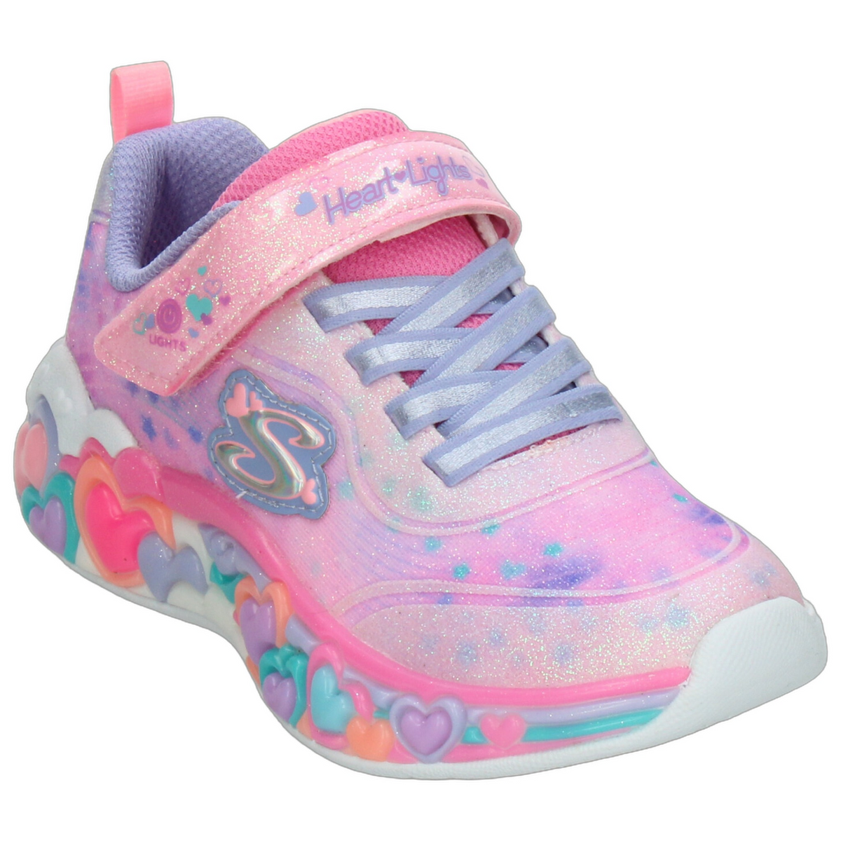 Tenis Skechers Heart Lights Niña Rosa Casual Led Infantil T17-22, foto 4 de 10