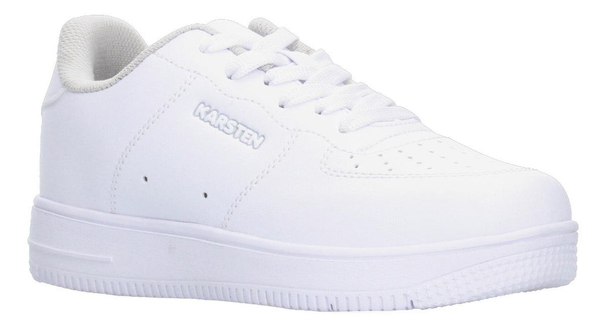 Tenis Escolar Karsten Blanco Con Cintas Para Niño T22-24, foto 3 de 8