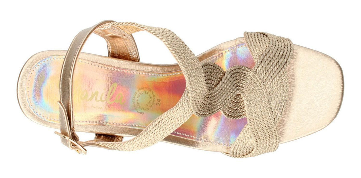 Zapatilla Manila Para Mujer B990 Dorado [mla304], foto 5 de 6