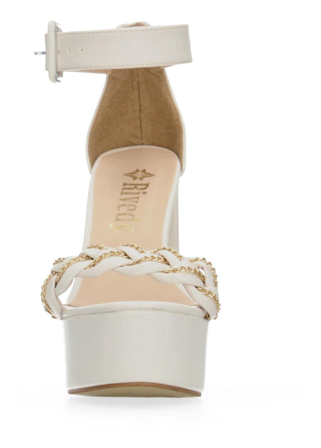 Sandalias Con Plataforma Rivedy Blanco Para Mujer [rve28], foto 7 de 11