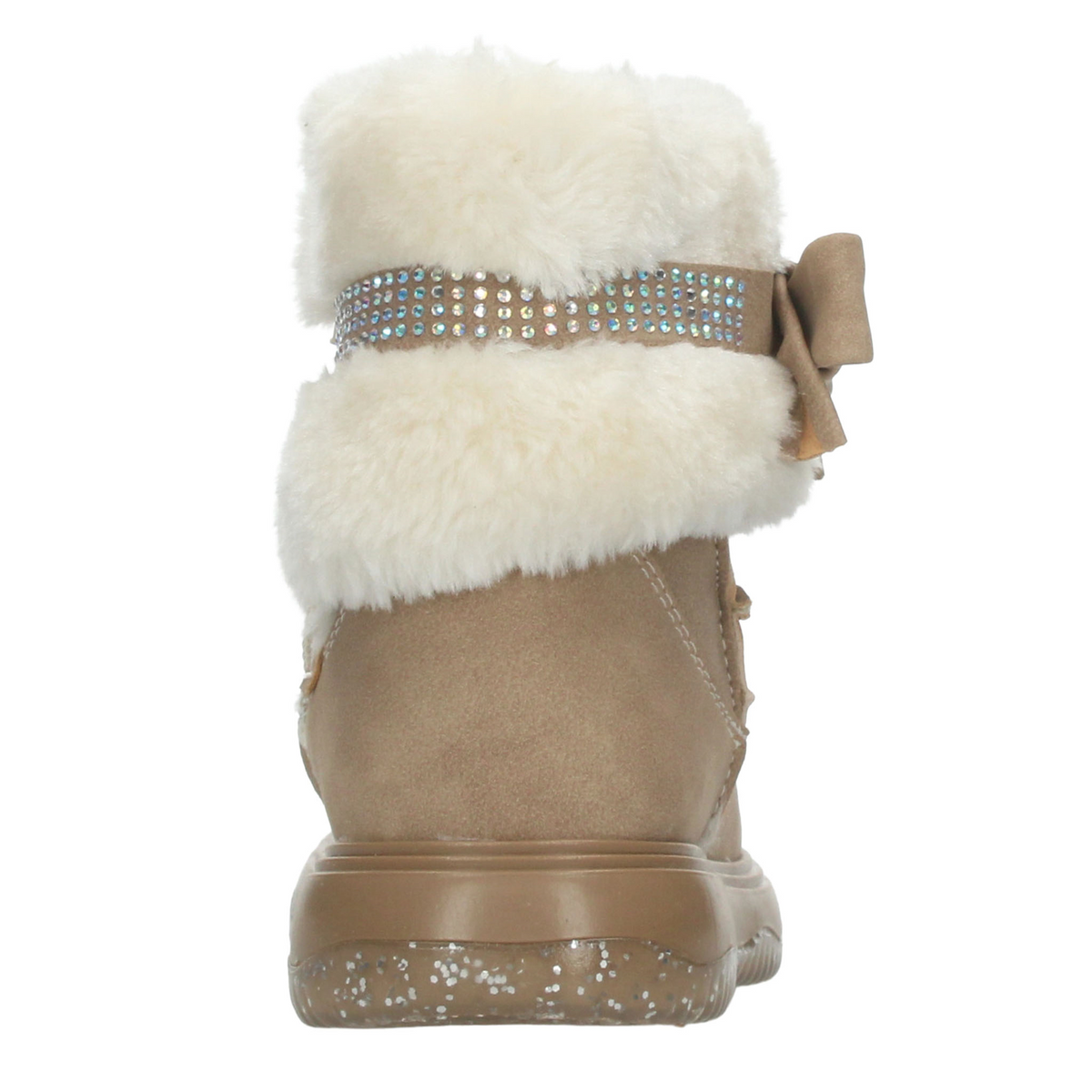 Bota Paressi Niña Café Casual Peluche Infantil T18-22, foto 7 de 10