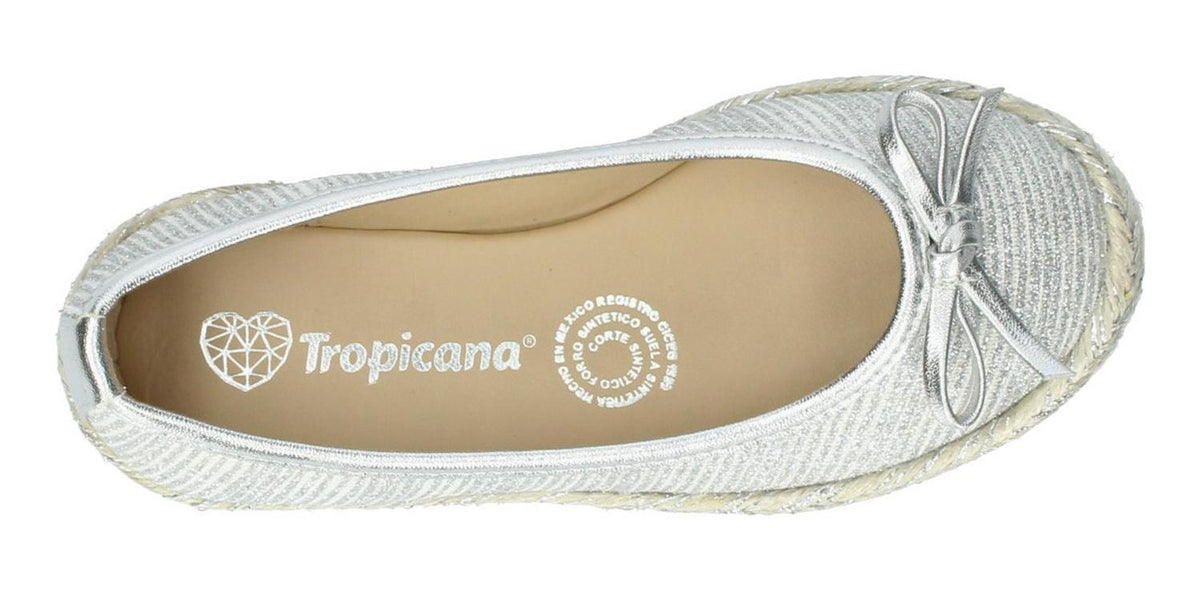 Balerina Flat Tropicana Para Niña 95007 Plata [tro851], foto 5 de 6